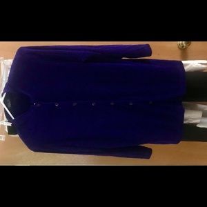 New Vikki Vi Purple Top or Jacket Button Down 1X made in USA